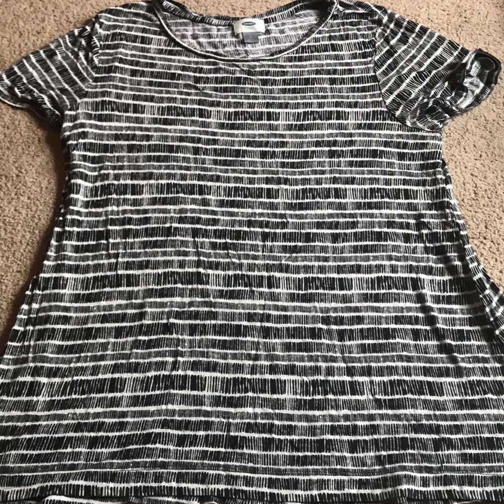 black and white tunic